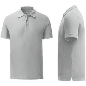 Senvi Getailleerde Polo zacht aanvoelend Kleur muis grijs Maat S