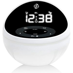 Equivera Wekkerradio Op Netstroom - Klokradio - Wekkerradio - Klokradio Met Wekker - Wekkerradio Dab - Wekker Dab Radio