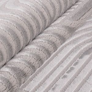 Tapijt - grijze vloerkleed 120 x 170 cm woonkamer - kinderkamer - hal
