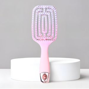 Haarborstel - Antiklit - Borstel voor Krullend haar - Borstel Steil haar - Detangler Brush - Stijlborstel