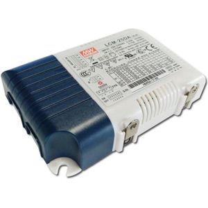 Mean Well Meertraps uitgangsstroom LED-voeding, 25W, selecteerbare uitgangsstroom met PFC