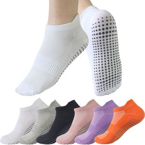 Antislip sokken - 6 paar - maat 35-40 - Huissokken Dames en Heren anti slip - Yoga Enkelsokken - Huissokken - Dames - Gripsokken - Yoga Sport sokken - 6 kleuren
