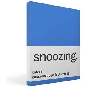 Snoozing - Katoen - Kussenslopen - Set van 2 - 60x70 cm - Meermin