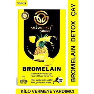 Muwest Natural Natuurlijke Bromelaïne Detox Thee 30 stuks