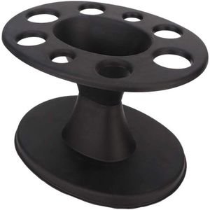 Plastic Rond Cam Houder - Display Rek - Haar Styling Borstel Stand voor Haar Salon - Zwart