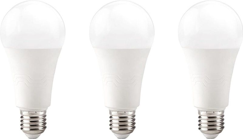 Kobi - LED Lamp - E27 - 18W - 2000lm - 4000K - Standaardvorm - Voor Winkelverlichting Hal of Werkplek - 3 stuks