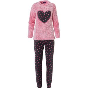 Rebelle dames huispak fleece | MAAT 46 | Hart | roze