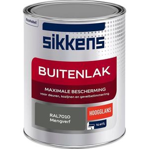 Sikkens Buitenlak - Verf - Hoogglans - Mengkleur - RAL7010 - 1 liter