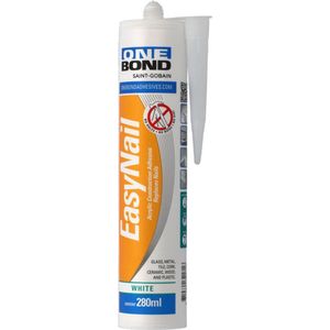 OneBond - Acrylaatkit - Easy Nail - Wit - Geen spijkers nodig - 280ml