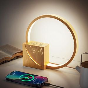 White Noise Machine - LED Nachtlampje met Wekker, USB Opladingspoorten, Dimbaar met 3 Lichtintensiteitsmodi, 10 Natuurgeluiden, Geschikt voor Kamer en Kantoor [Energieklasse F]
