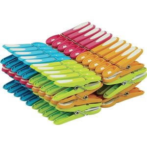 60 antislipwasknijpers - gesorteerd groen, blauw, oranje, roze