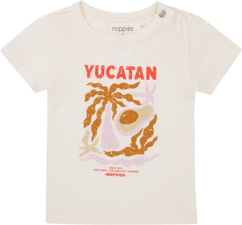 Noppies Shirt 'Ostra'  cognac / pastellila / donkeroranje / wit