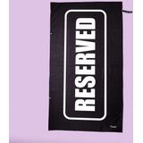 Fisura - Grote Strandhanddoek - Zwart - Reserved - Microvezel - Sneldrogend - 180 x 100 cm