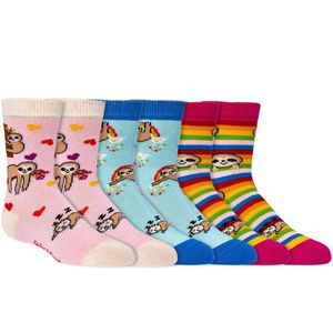 Kindersokken | Grappige sokken | Print: Luiaard | Kleur: Meerkleurig | Maat: Diverse maten | 6 paar