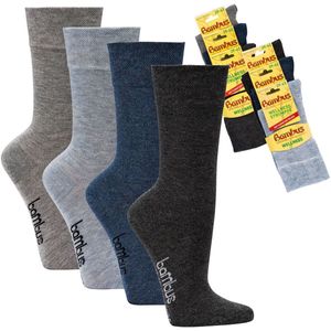 6 paar welness damessokken 39-42 | herensokken 39-42 | comfort tailleband voor een goede bloedcirculatie | zonder elastiek | naadloos | voordeelpakket