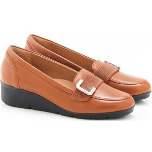 Damart - Mocassins met sleehak Amortyl - Dames - Bruin - 36