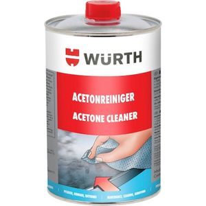 Wurth - Acetonreiniger - Acetonreiniger voor het reinigen en ontvetten van alle soorten onderdelen Inhoud 1 l