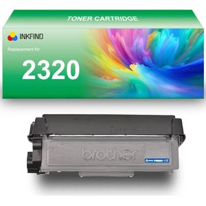 INKFIND TN-2320 tonercartridge compatibel met Brother 2320 2310 TN-2320 TN2310 - 1-pack Zwart