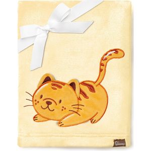 Be Mammy - BE20-168 - Kinderdeken - Geel - Met 3D-applicatie