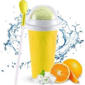 Slushie Cup Slushy Maker Ice Cup Silica Cup Pinch Cup Summer Cooler Smoothies Cup Double Layer Squeeze Cup Slush Maker Cup Smoothie Cup