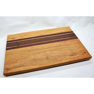 Snijplank, Hard Maple, Purple hard, Walnoot hout, 45 x 30 cm