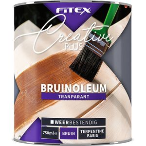 Fitex Creative+ Bruinoleum - Beits - Transparant - Terpentine basis - Bruin