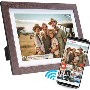 Digitale Fotolijst 10.1 inch - HD IPS Scherm met WiFi en 16GB Opslag - Fotokader met Frameo App