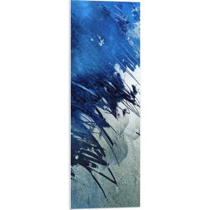 PVC Schuimplaat- Half Gekrabte Autoruit - 30x90 cm Foto op PVC Schuimplaat