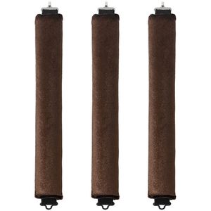 3 Satijnen krultangset zonder warmte - krultang - krultangset zonder warmte - krultangset voor slapende kinderen - haarcadeau voor de feestdagen - krultangset - bruin