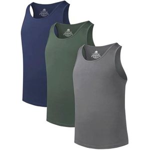 Zachte Korte Mouwen Onderhemden voor Heren - Set van Meerdere Hemden