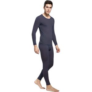 Bovista Thermokleding Heren - Thermobroek - Thermoset - Thermolegging - Winter - Thermoshirt - Donkergrijs - XXL