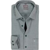 OLYMP Luxor comfort fit overhemd - structuur - donkergroen - Strijkvrij - Boordmaat: 42