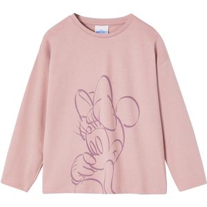 Disney - T-shirt - Zachtpaars - Minnie - Lange Mouwen