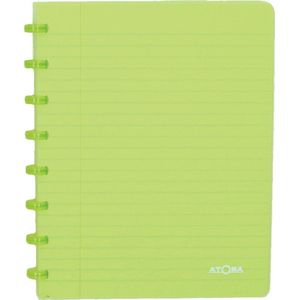 Atoma Trendy schrift, ft A5, 144 bladzijden, gelijnd, transparant groen