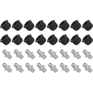 Luidsprekergrill geleiding kunststof kogel bussen 6 mm diameter - accessoires verpakking 16 stuks