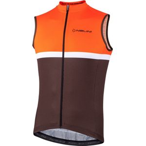 Nalini Heren Fietsshirt mouwloos - wielrenshirt Zwart Groen - SOLID TANK Black/Olive green - M