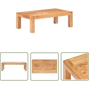 vidaXL Salontafel Landelijk - Salontafel Acacia - Salontafel 110x60x35 cm acaciahout met honingafwerking - Houten Salontafel - Acaciablad - Vintage Salontafel