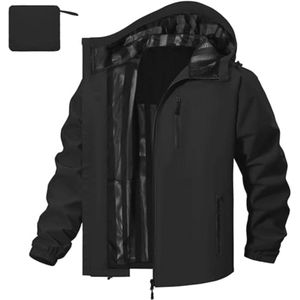 Heren Regenjas - Waterdicht Windbreaker Outdoor Fiets- en Wandeljack voor 4 Seizoenen