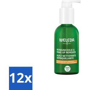 WELEDA - Reinigingsolie & Make‑up Remover - 150 ml - Voordeelverpakking - 12 stuks