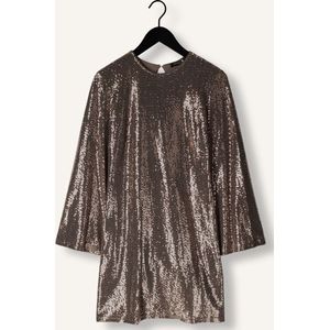 Ana Alcazar Dress Wide Sleeves Dames - Jurk - Zilver - Maat 40