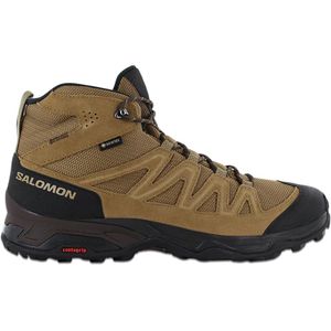 Salomon X Ward Leather Mid GTX - GORE-TEX - Heren Wandelschoenen Trekking Schoenen Bruin 471818 - Maat EU 40 UK 6.5