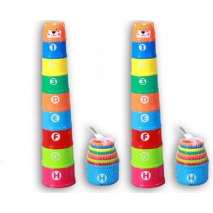 Kids Toys Stapelbekers Beer 9-delig Multicolor