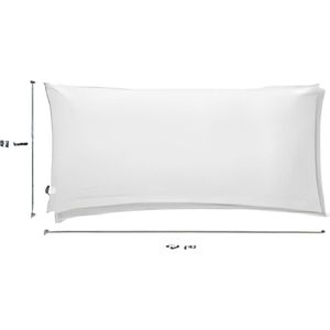 Set van 2 Kussensloop 30x50 100% Katoen Satin Premium Super Zachte Kussenslopen Resistent en Hypoallergeen Anti-Mijt Kussenbeschermer Decoratief met Verborgen rits Wasbaar
