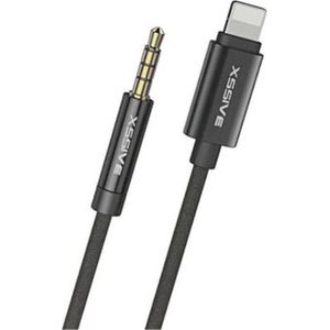 braided AUX kabel voor iPhone – 1.2m – Lightning naar 3.5mm male – XSS-L3.5BR