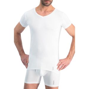 Noshirt Dry - Heren Ondershirt - Reguliere V-Hals - Anti Zweet - Supima Katoen - Wit - Maat XL