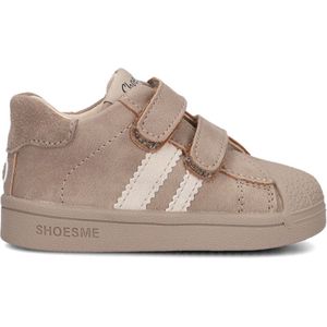 Baby | Babysneakers | Meisjes, jongens | Taupe | Leer | Shoesme | Maat 19