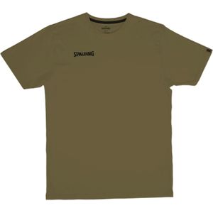 Spalding Essential T-Shirt Heren - Khaki | Maat: 3XL