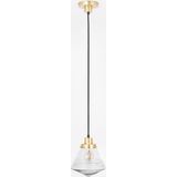 Art Deco Trade - Hanglamp aan snoer Luxe School Small Helder 20's Messing
