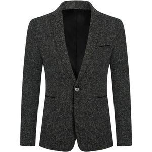 Allthemen Heren Zakelijk Jas Sportieve Slim Fit Blazer - Vrijetijdsjasje Kostuumjas - XS