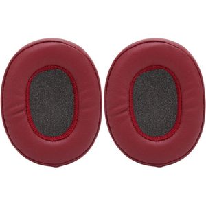 Vervangende Oorpads Kussens met Zacht Eiwitleer en Geheugenschuim Toegevoegde Dikte voor Crusher 3.0 Draadloos Hesh3-hoofdtelefoon - Claret .